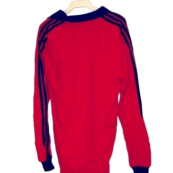 Vintage Adidas long-sleeves T-shirt, L, red. From 1981! - Picture 2 of 7